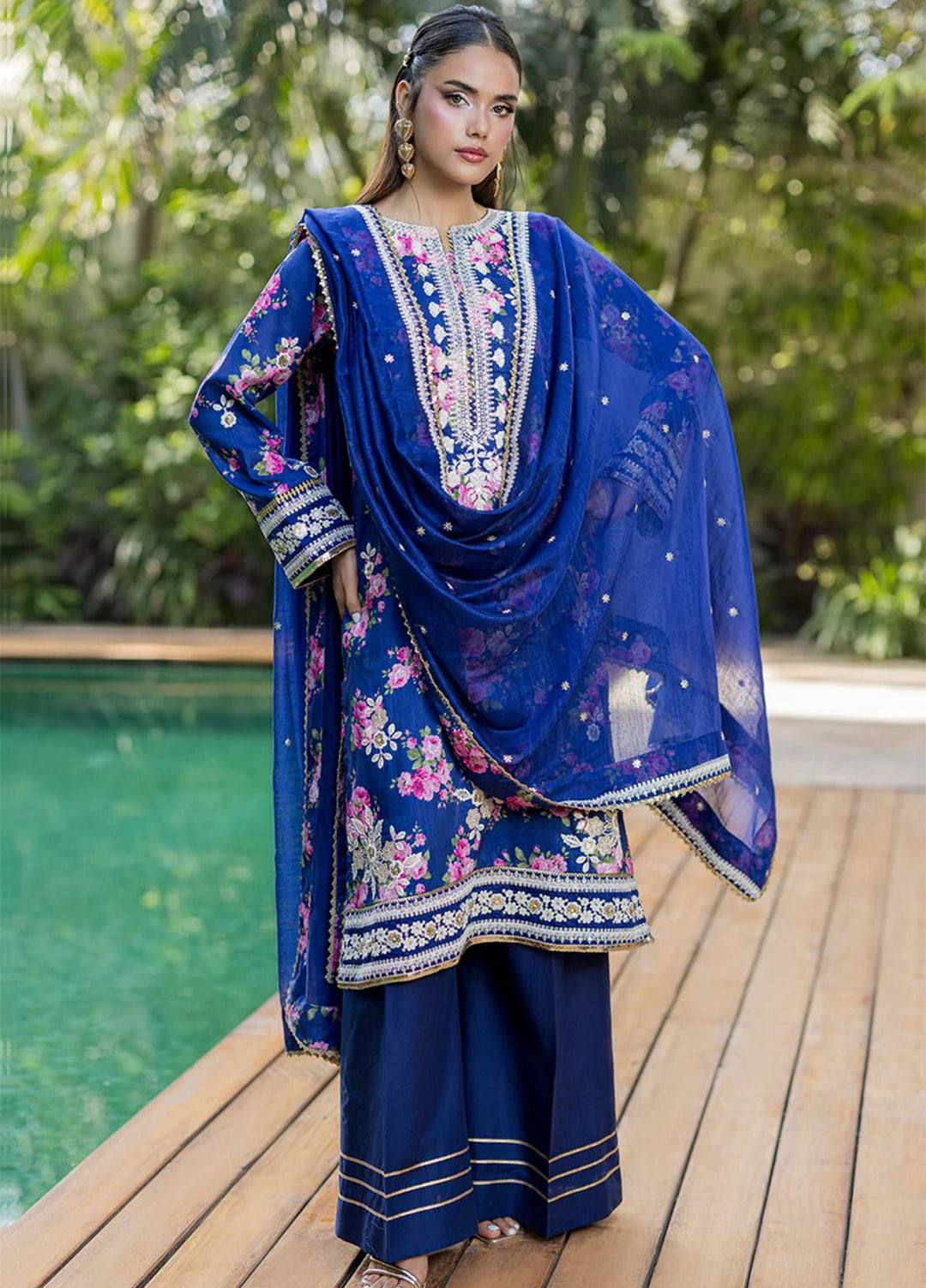 Zellbury Unstitched Embroidered Monark 3 Piece Suit ZB26UVIII WUS26E30519 - Casual Collection