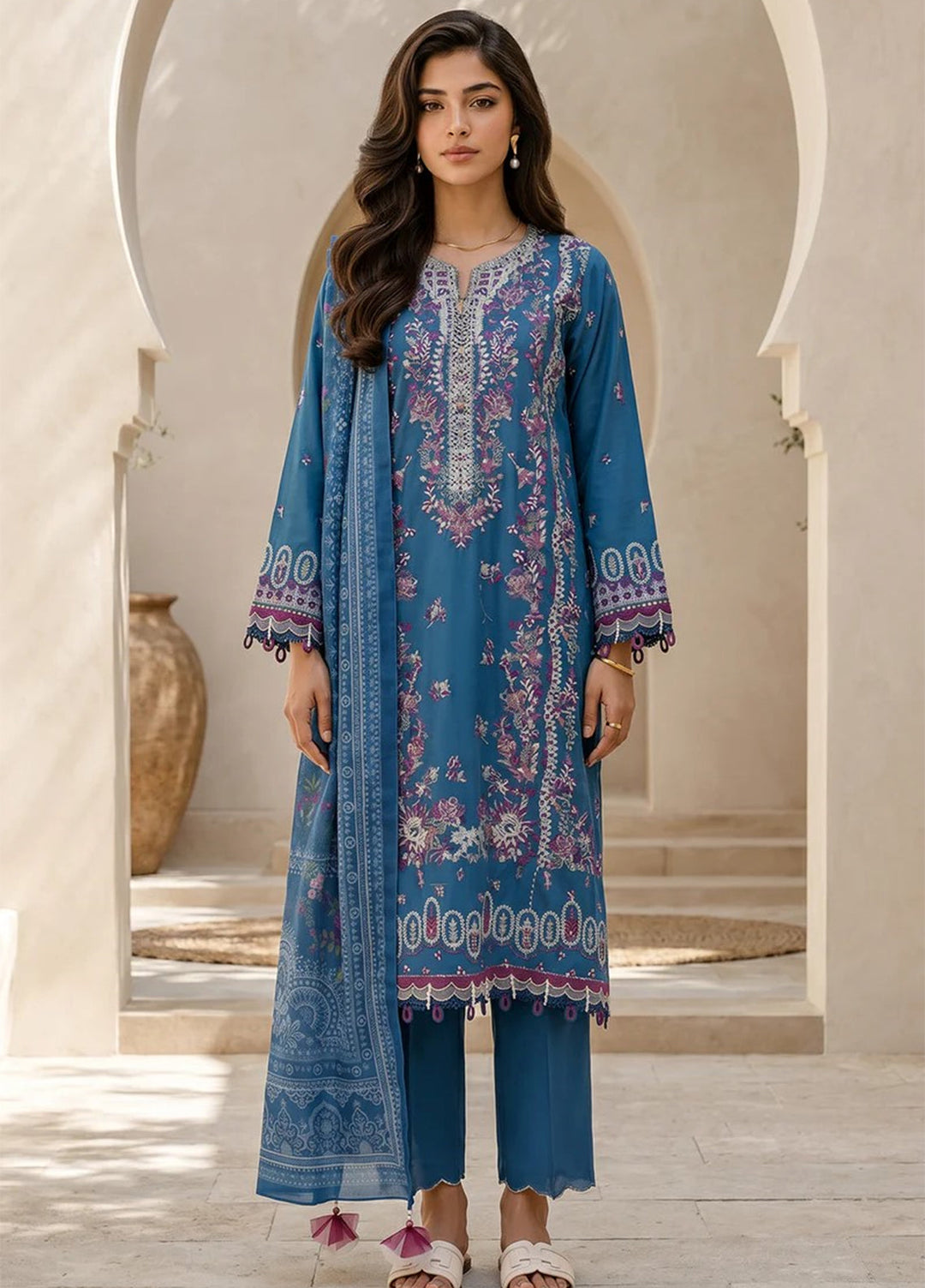 Zellbury Unstitched Printed Lawn 3 Piece Suit ZB26UC WUS26E30719 - Casual Collection