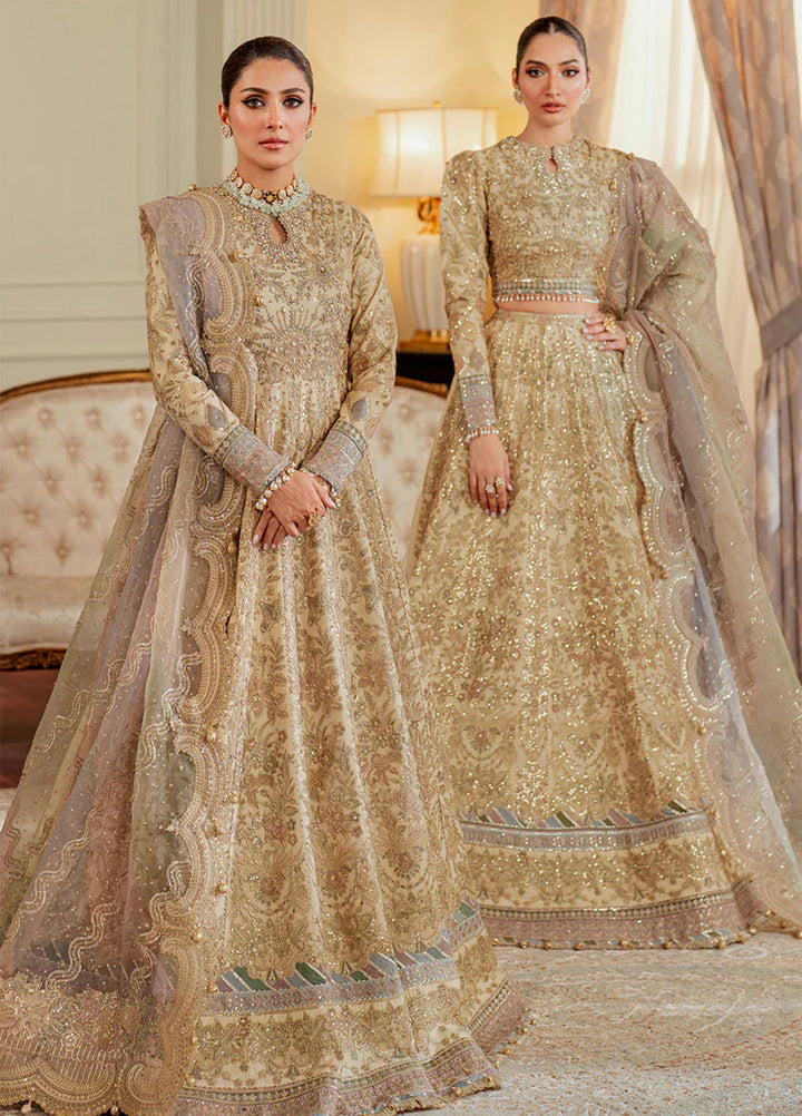 Chantelle by Baroque Unstitched Embroidered Net 3 Piece Suit BQ26UCF V13-D06 - Festive Collection
