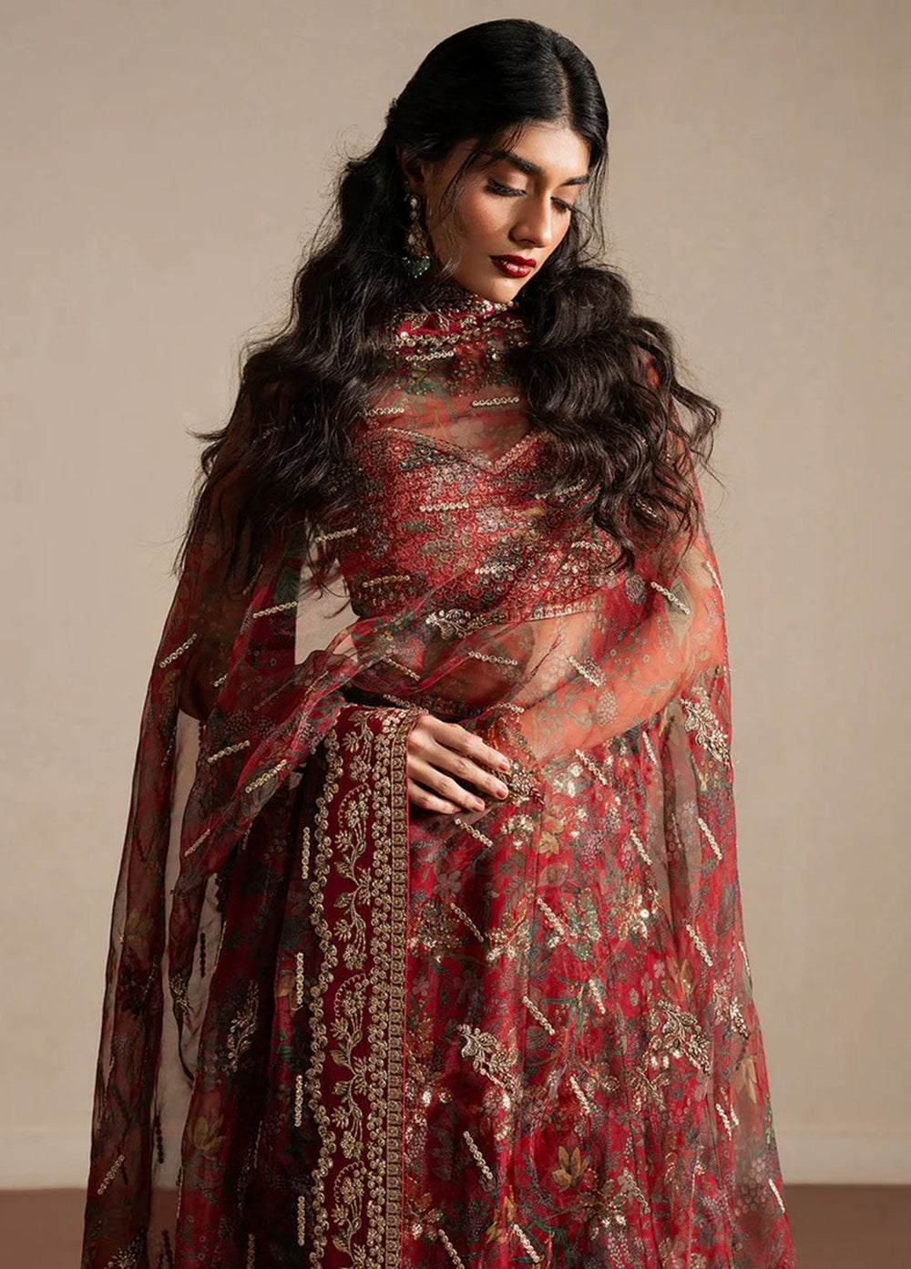 Qurbat by Ayzel Unstitched Embroidered Silk 3 Piece Suit AAF26UQ D-6 Taaruf - Festive Collection