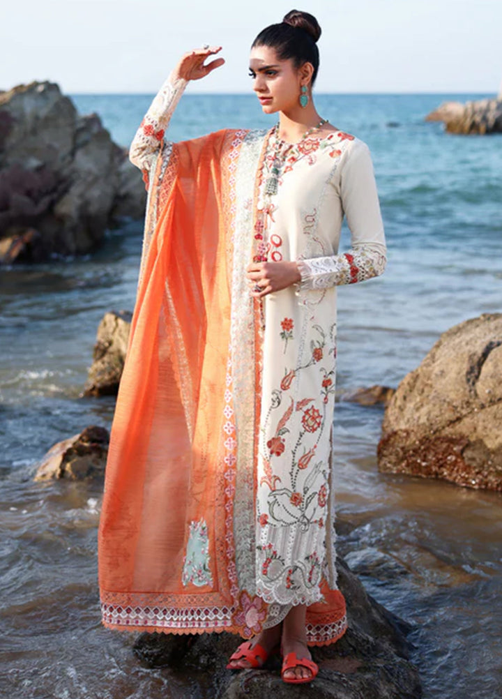 Saira Shakira Unstitched Embroidered Lawn 3 Piece Suit SSR26ULE SS-005A - Eid Collection