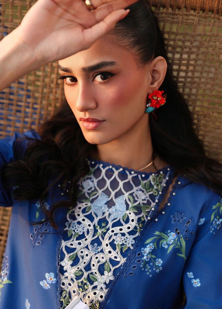 Sardinia Unstitched Embroidered Lawn 3 Piece Suit SRD26ULF D-6 RIVERSIDE - Festive Collection
