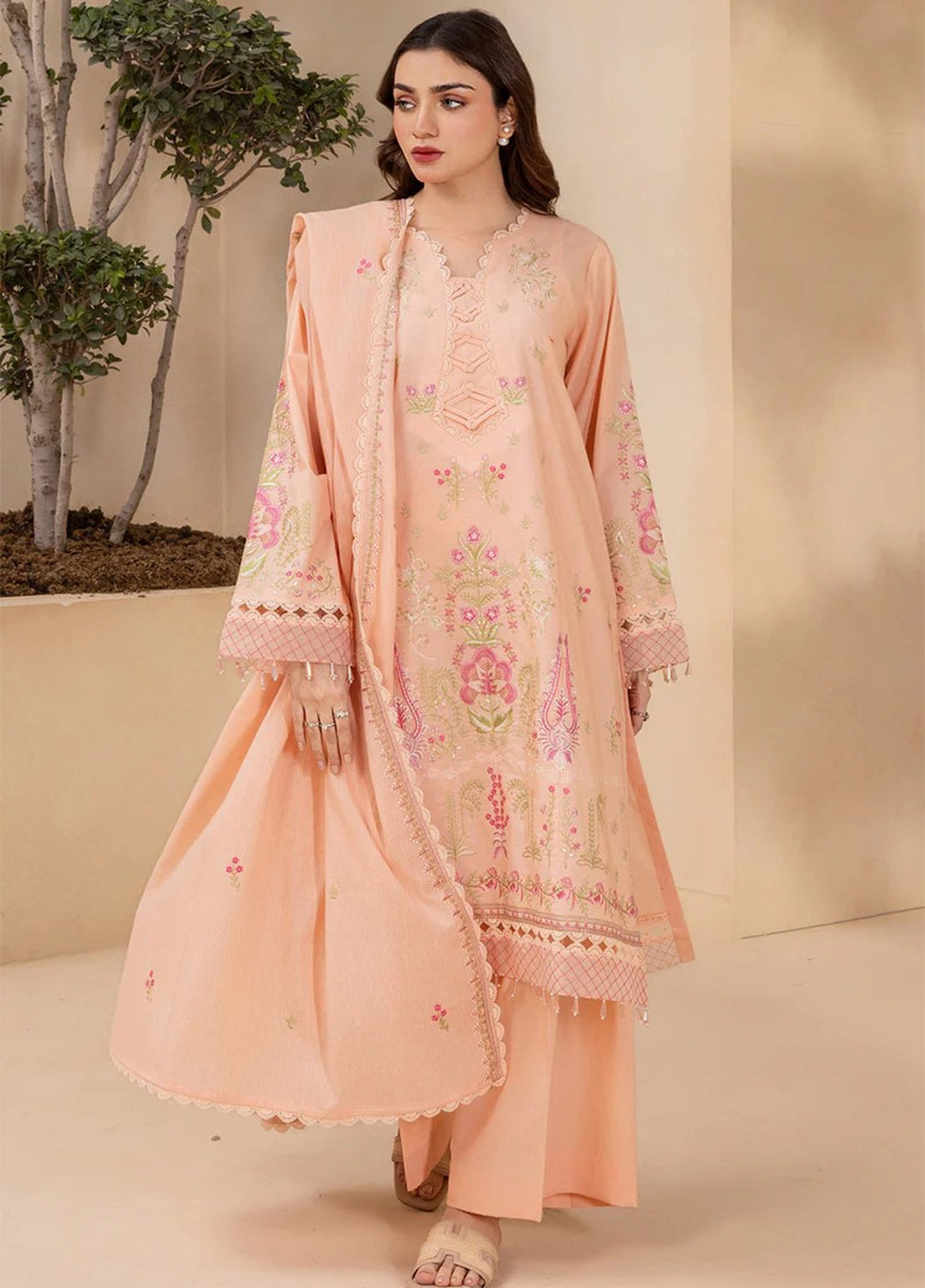 Zellbury Unstitched Printed Lawn 3 Piece Suit ZB26UC WUS26E30714 - Casual Collection
