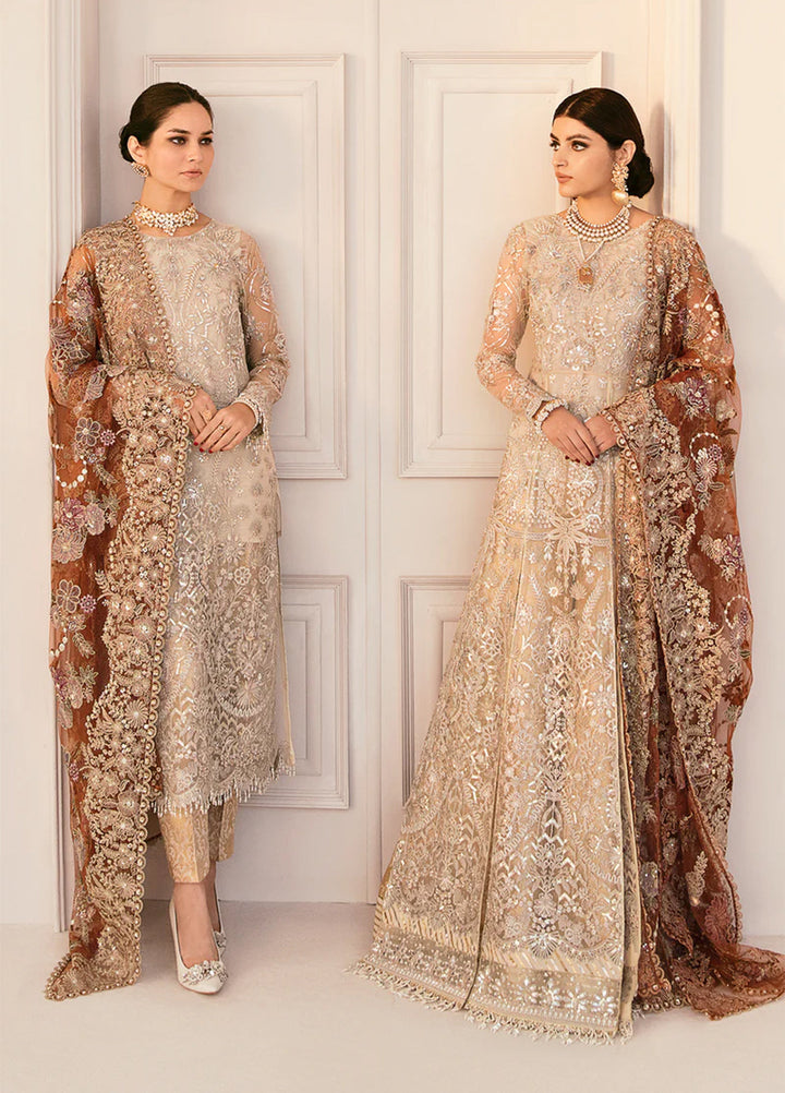Chantelle by Baroque Unstitched Embroidered Net 3 Piece Suit BQ26UFC BQU-CH11-D03 - Festive Collection