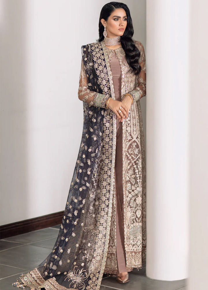 Chantelle by Baroque Unstitched Embroidered Net 3 Piece Suit BQ26UFC EC-07 - Festive Collection