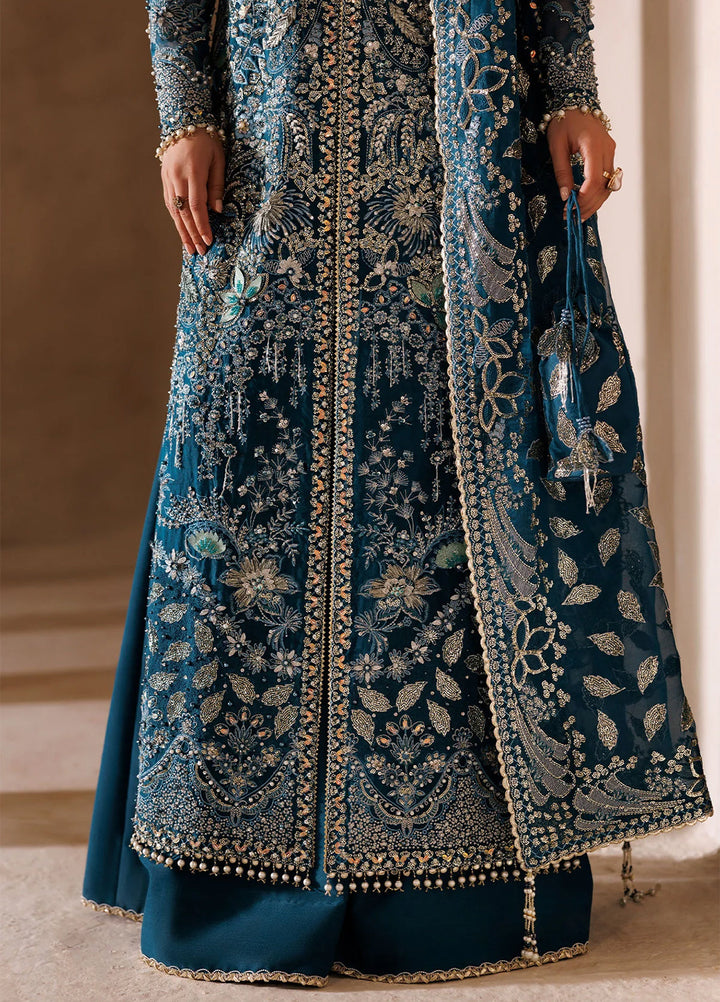 Sardinia Brides Unstitched Hand work Organza 4 Piece Suit SR26UB Sylvia 1805 - Wedding Collection