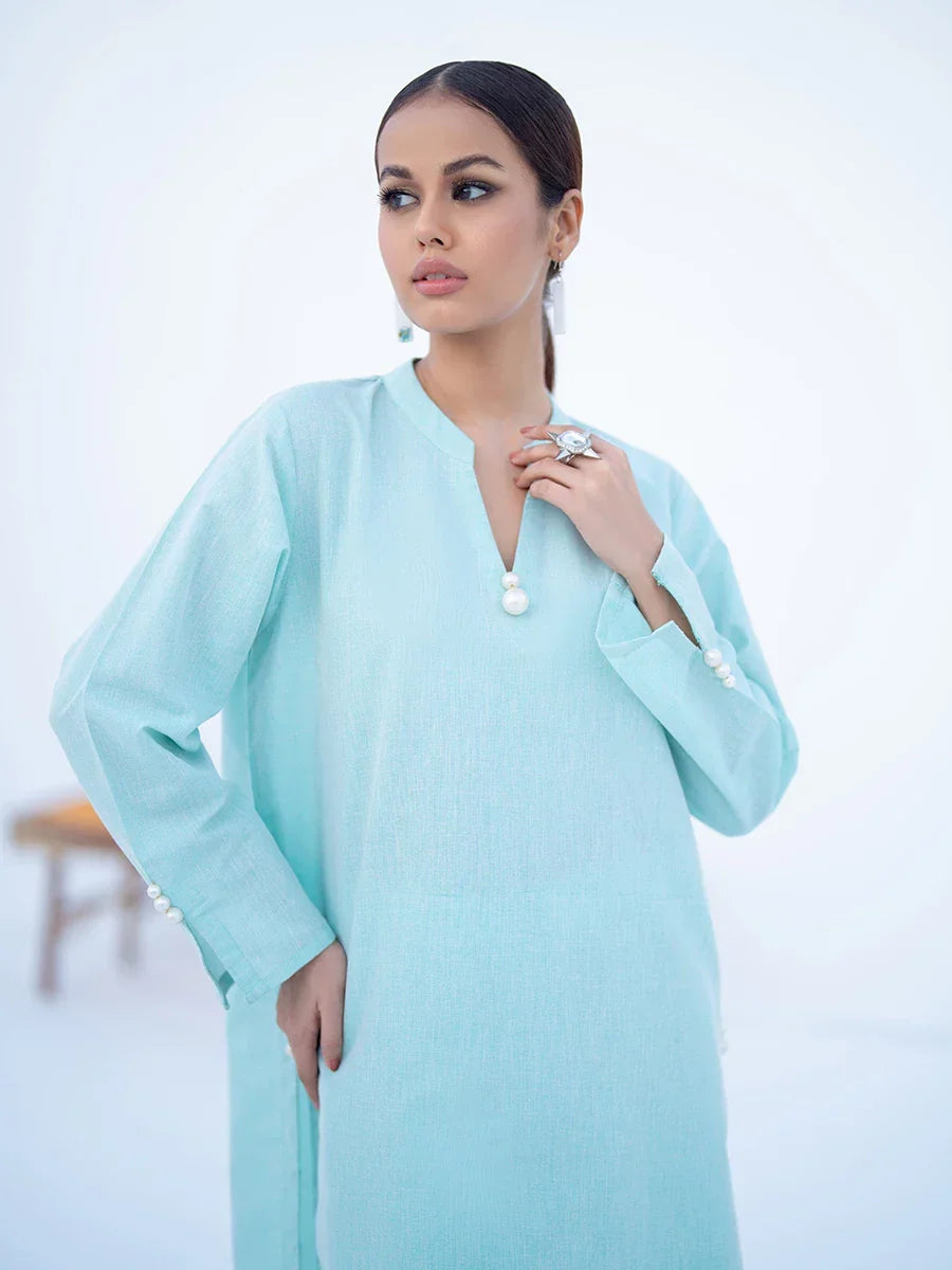 Salitex Women Solids Khaddar 2 Piece Suit SPW6BS129 - Winter Collection
