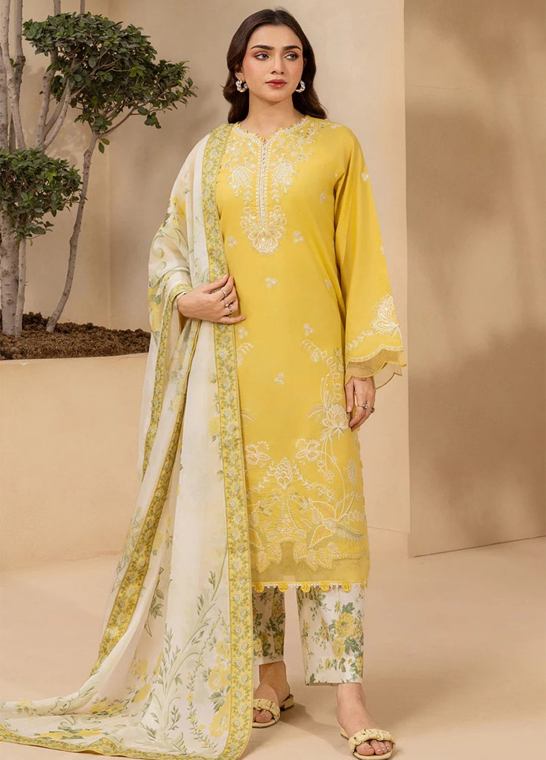 Zellbury Unstitched Embroidered Lawn 3 Piece Suit ZB26UVIII WUS26E30447 - Casual Collection