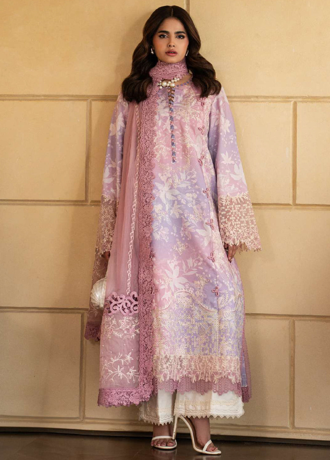 Carnation by Rang Rasiya Unstitched Embroidered Lawn 3 Piece Suit RR26UCL D11 LARA - Eid Collection