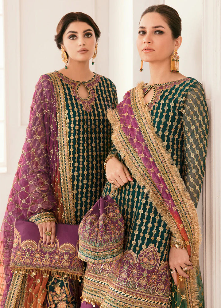 Chantelle by Baroque Unstitched Embroidered Chiffon 3 Piece Suit BQ26UFC BQU-CH11-D06 - Festive Collection