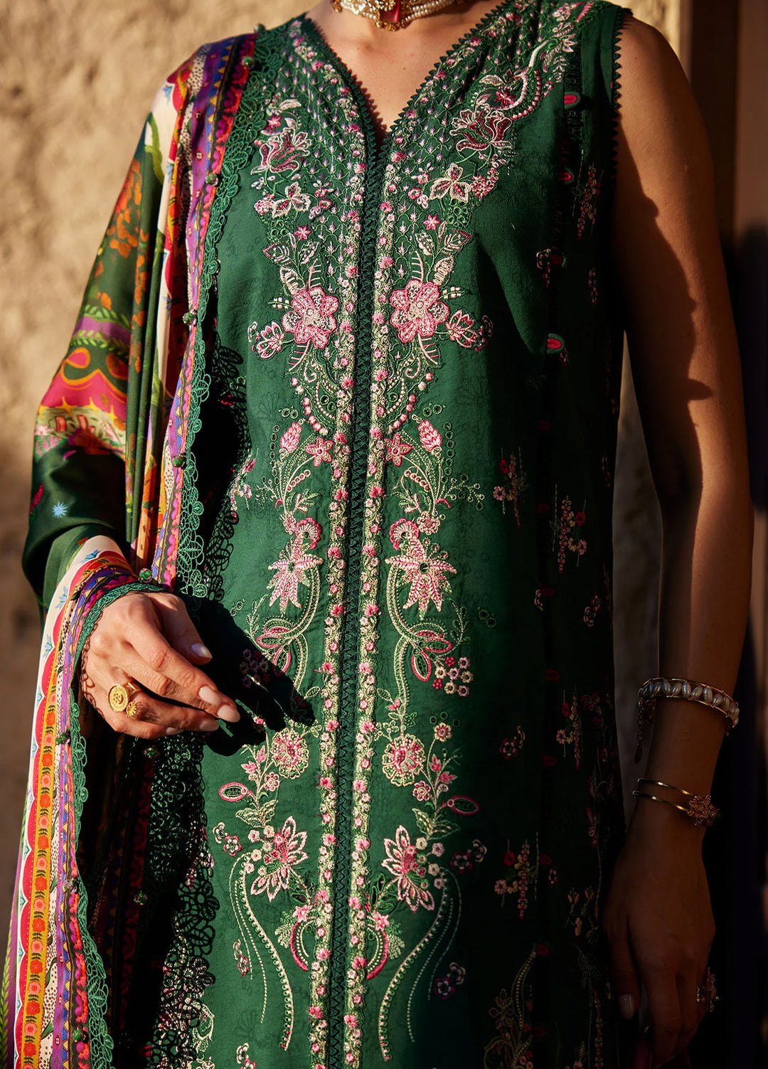 Ariya by Kanwal Malik Unstitched Embroidered Luxury Lawn 3 Piece Suit KM26UA D-8 SERENA - Summer Collection