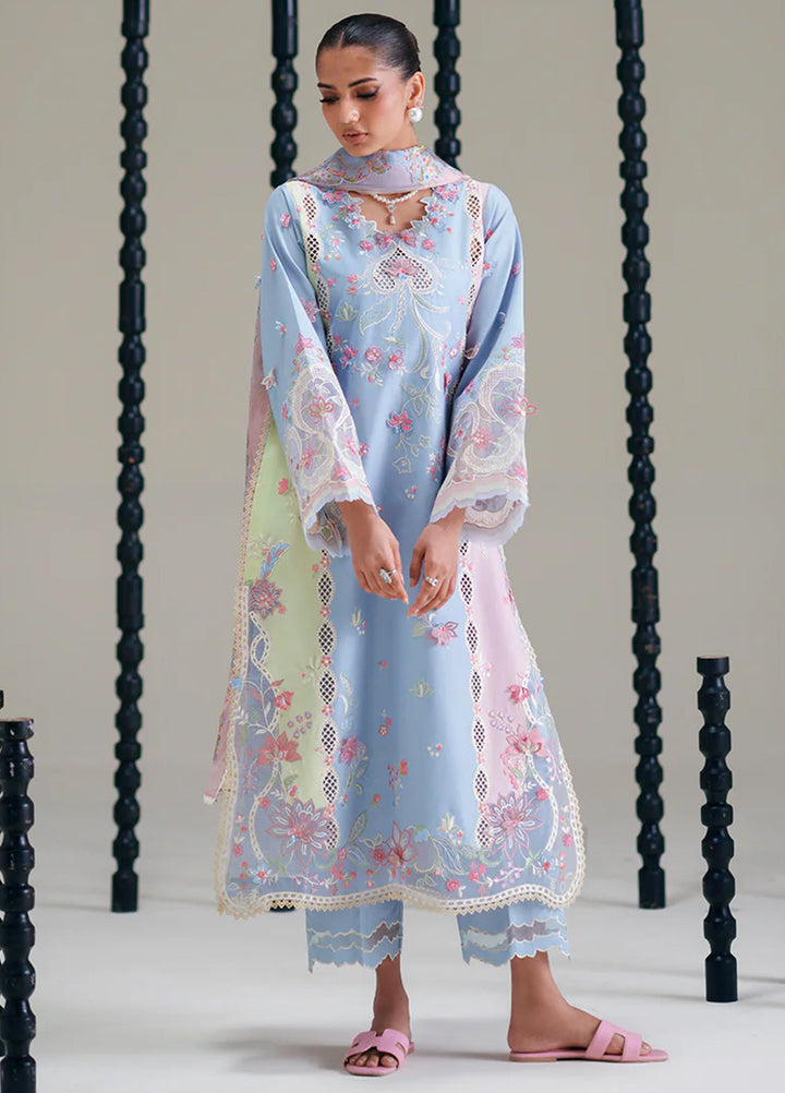 Amour by Bin Ilyas Unstitched Embroidered Lawn 3 Piece Suit BI26ULA 184B - Festive Collection