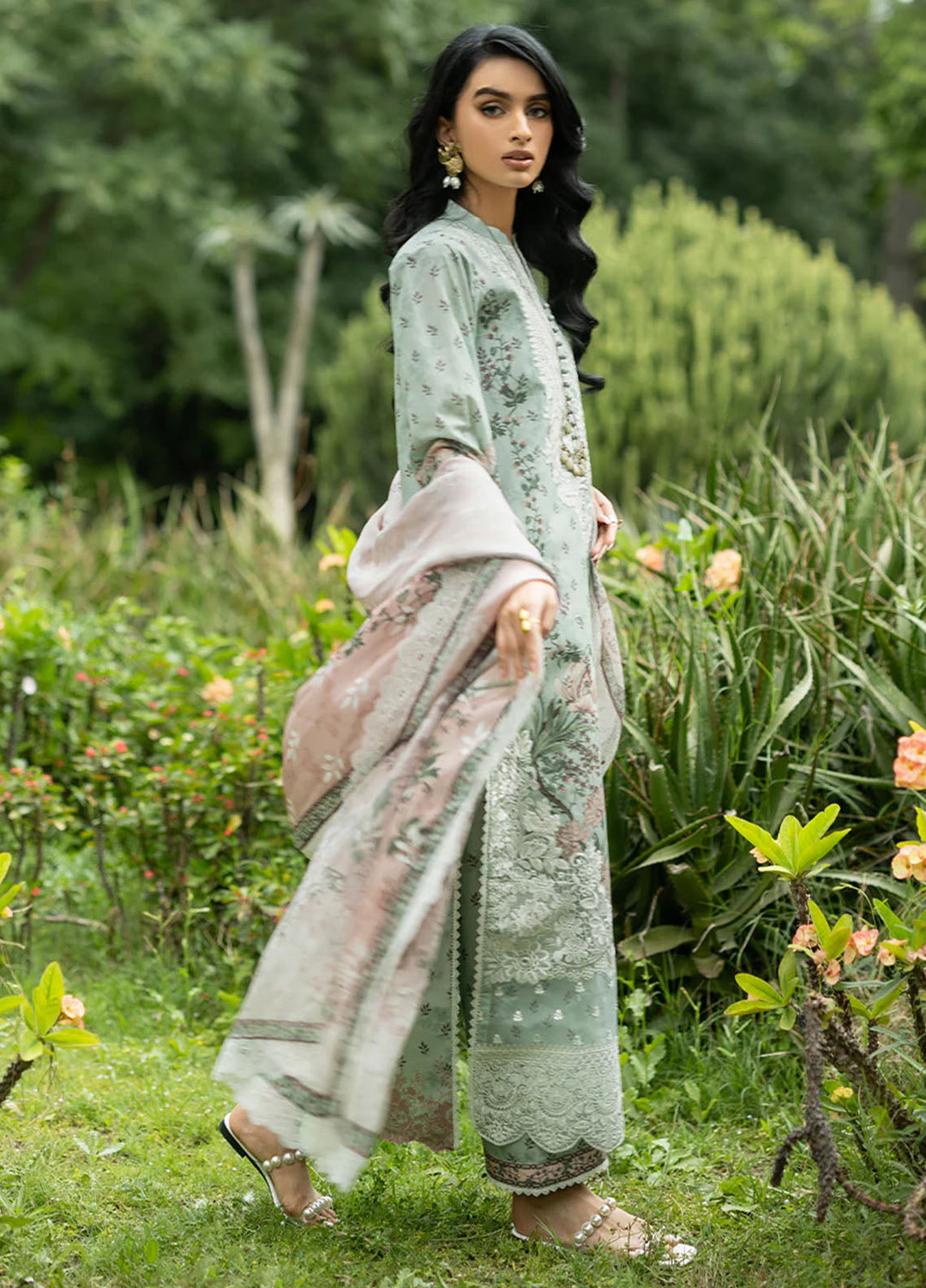 Zainab Chottani Unstitched Embroidered Lawn 3 Piece Suit ZC26ULE Ivie 13 - Eid Collection