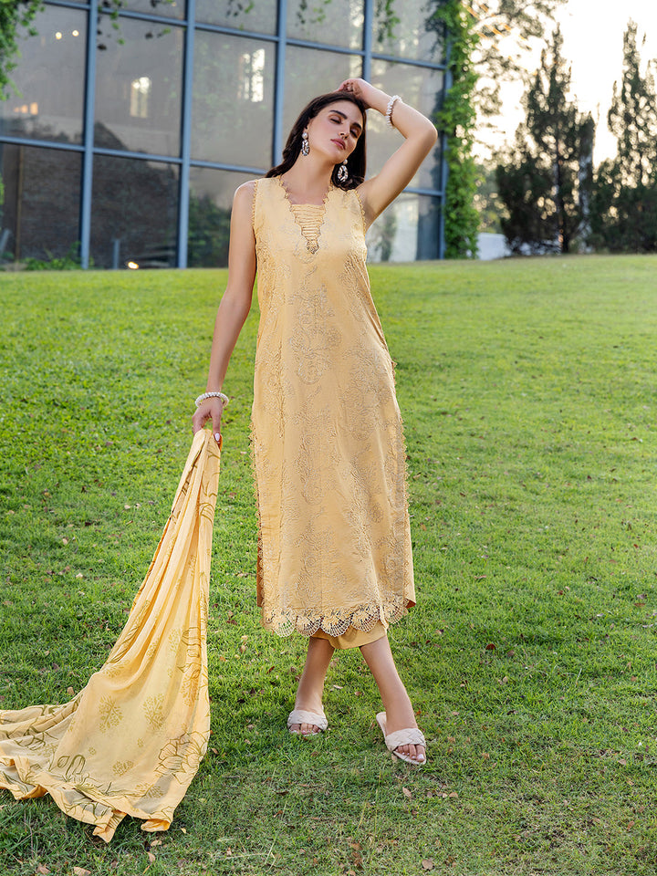 Sole by Yards Unstitched Embroidered Lawn 3 Piece Suit Essence Casual Collection