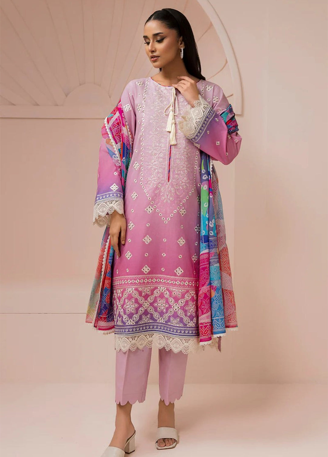 Zellbury Unstitched Embroidered Lawn 3 Piece Suit ZB26UVIII WUS26E30443 - Casual Collection