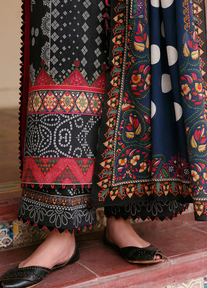 Amaya by Zaha Unstitched Printed Lawn 3 Piece Suit ZK26UAL Noira APL26-03 - Casual Collection