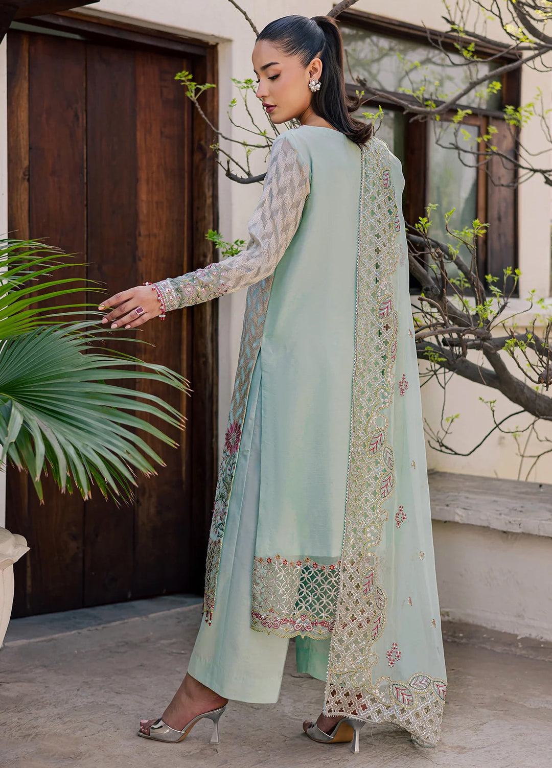 Heirloom by Daria Unstitched Embroidered Chiffon 4 Piece Suit DC26UCH DA-55 - Festive Collection