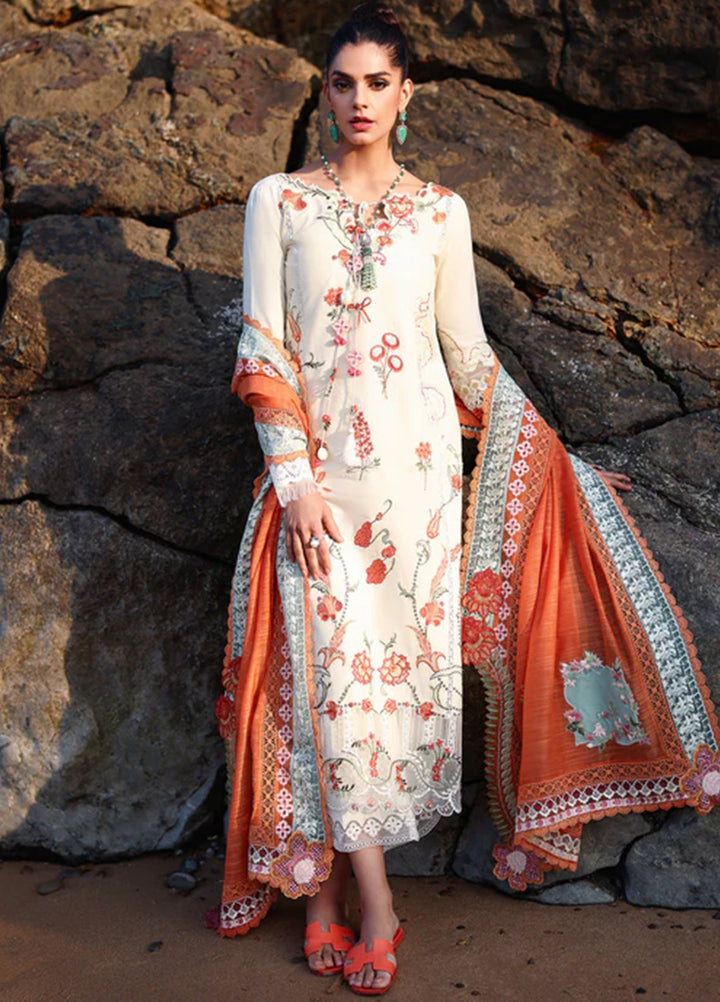 Saira Shakira Unstitched Embroidered Lawn 3 Piece Suit SSR26ULE SS-005A - Eid Collection