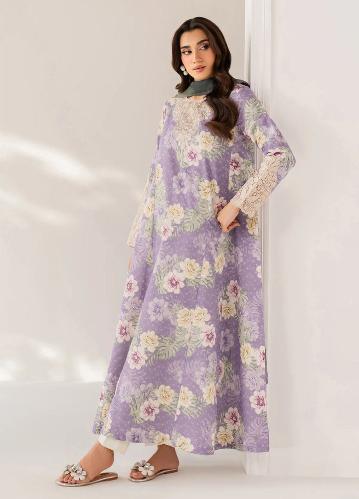 Xenia Formals Unstitched Embroidered Lawn 3 Piece Suit XE26ULS D-01 Rouvi - Summer Collection