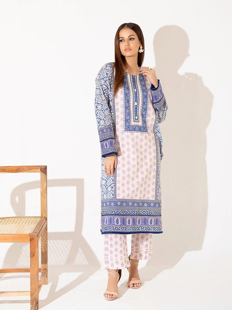 Salitex Women Printed Cambric 2 Piece Suit WRS2BA24AL45 - Winter Collection