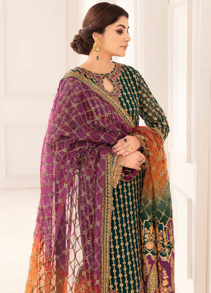 Chantelle by Baroque Unstitched Embroidered Chiffon 3 Piece Suit BQ26UFC BQU-CH11-D06 - Festive Collection