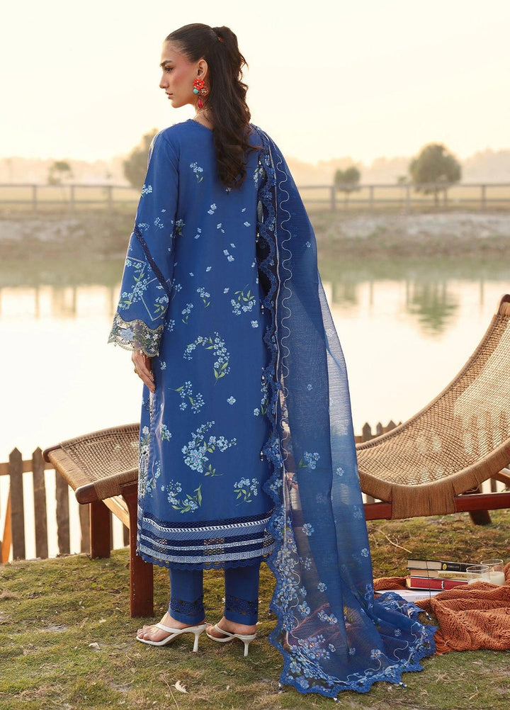 Sardinia Unstitched Embroidered Lawn 3 Piece Suit SRD26ULF D-6 RIVERSIDE - Festive Collection