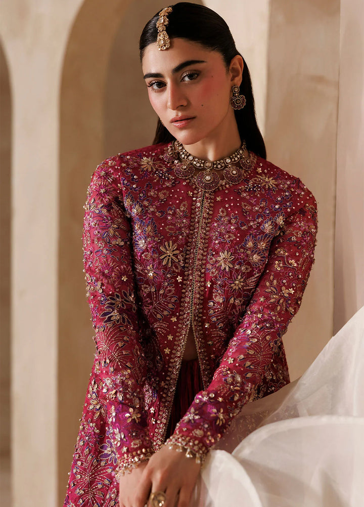 Sardinia Brides Unstitched Hand work Organza 3 Piece Suit SR26UB Rosannia 1808 - Wedding Collection