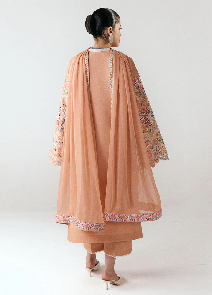 Jugnu by Hussain Rehar Unstitched Embroidered Cotton 3 Piece Suit HR26UCJ Nila JUG-LD D#1283 - Eid Collection