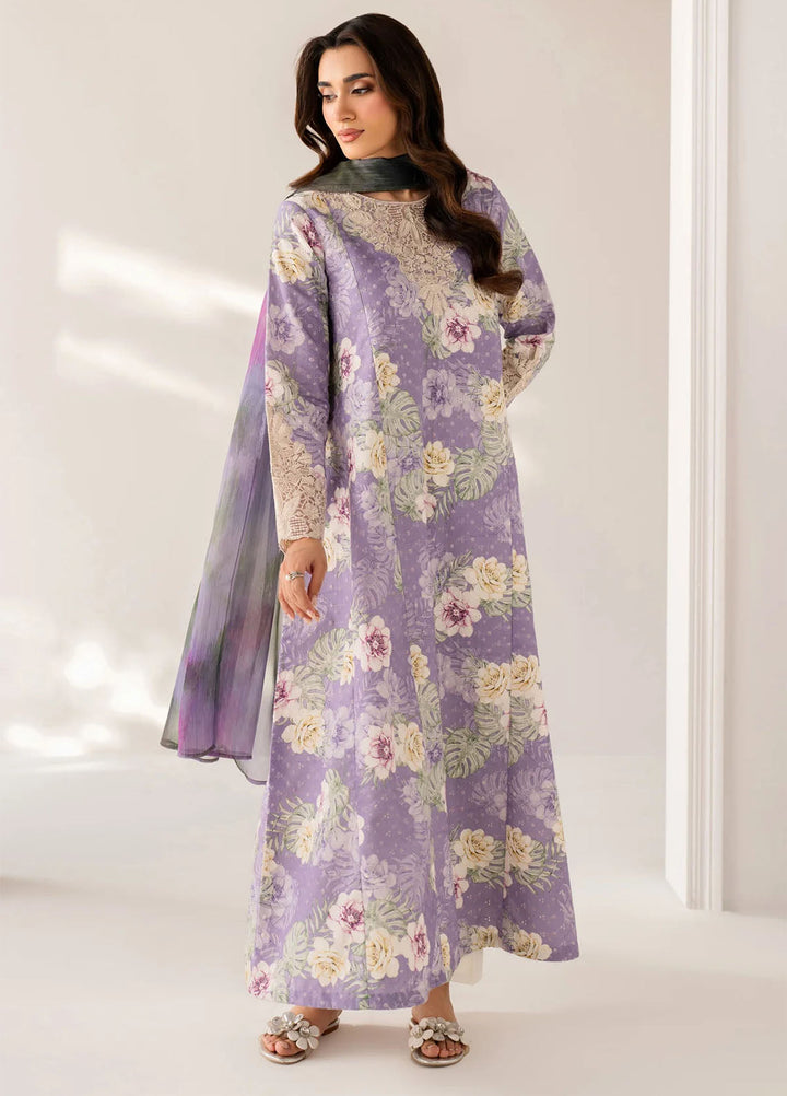 Xenia Formals Unstitched Embroidered Lawn 3 Piece Suit XE26ULS D-01 Rouvi - Summer Collection