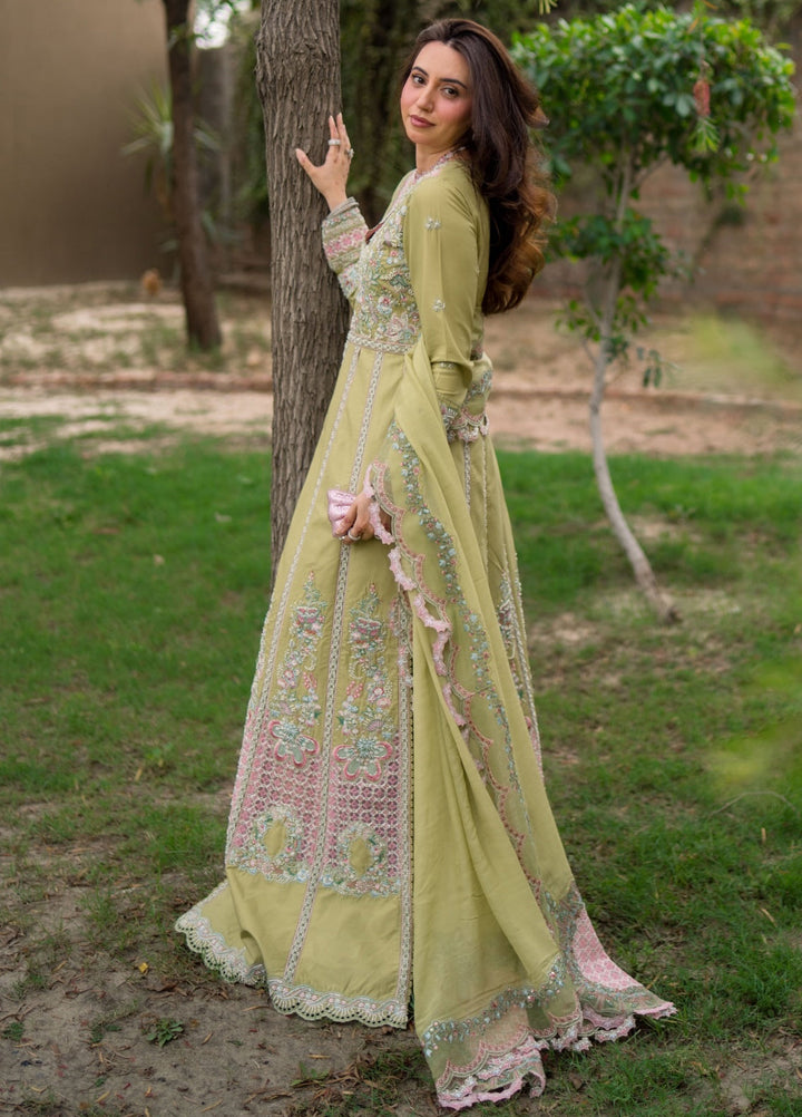 Aura of Flora by Zarizaa Unstitched Embroidered Lawn 3 Piece Suit MOSS Lawn Collection