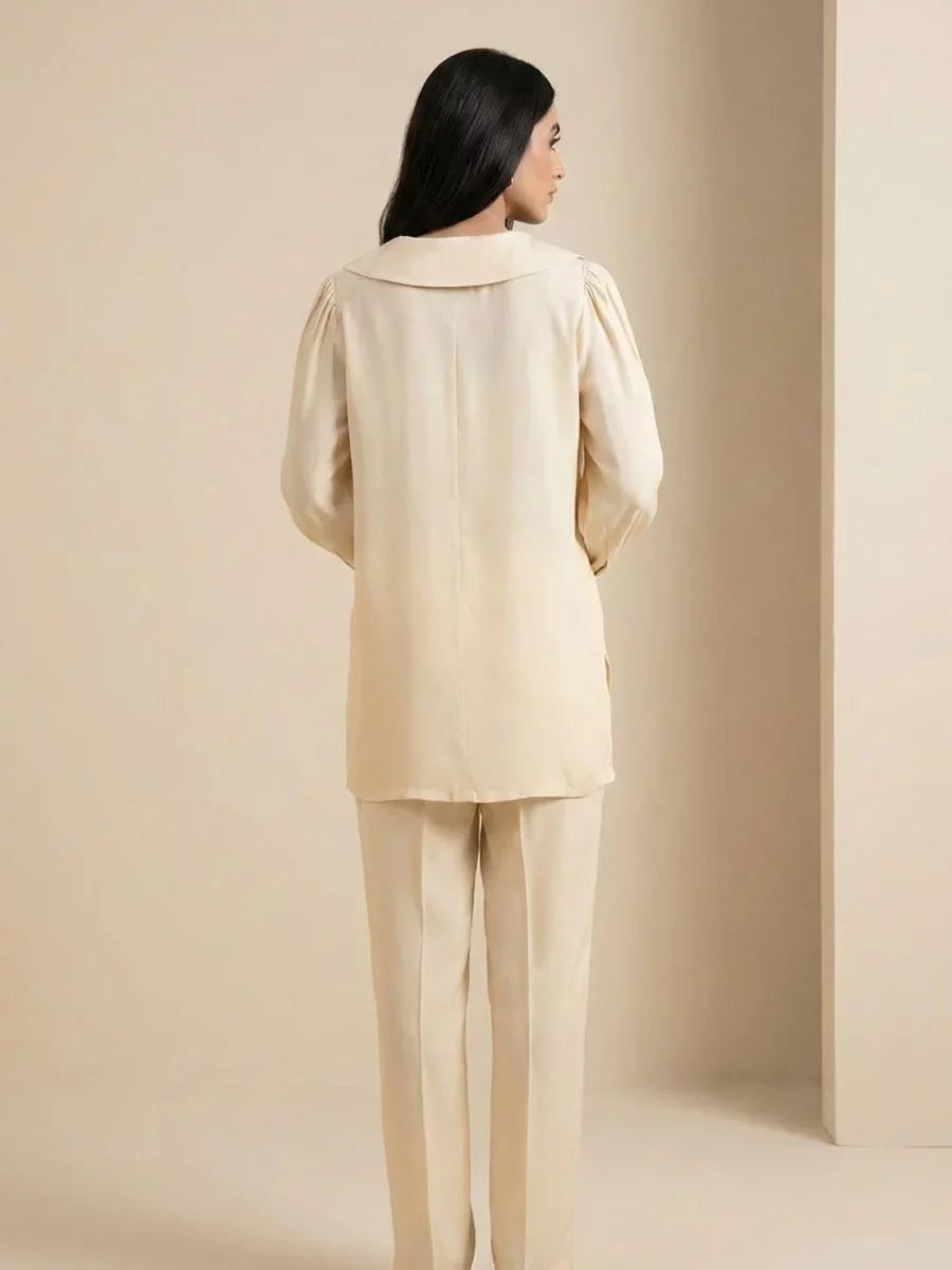 Salitex Women Solids Silk 2 Piece Suit WP7L2PBC051 - Summer Collection