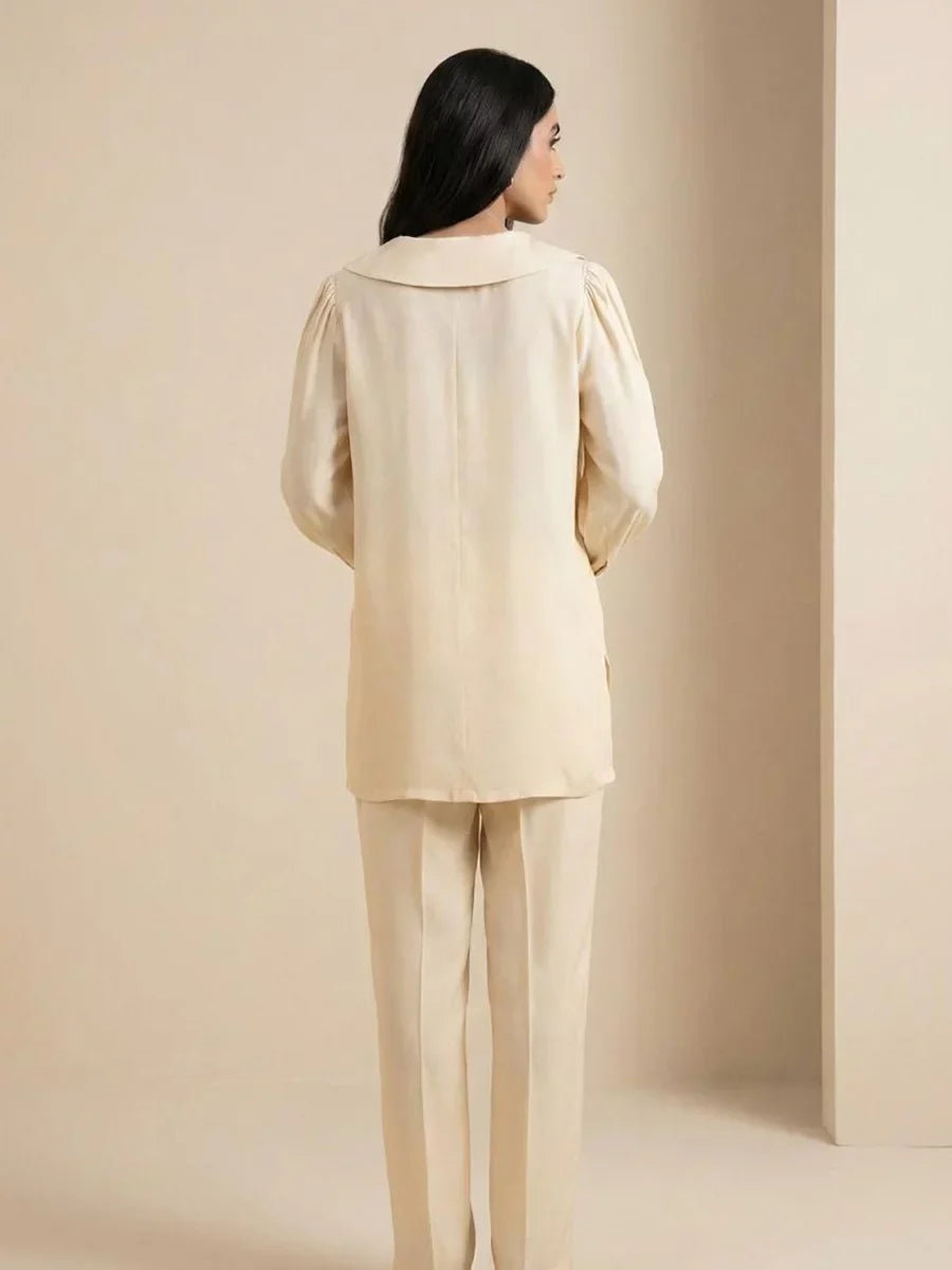 Salitex Women Solids Crepe 2 Piece Suit WP7L2PBC051-A - Summer Collection
