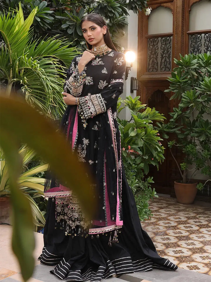 Salitex Women Embroidered Yarn Dyed 3 Piece Suit SUNS24NO006 - Summer Collection