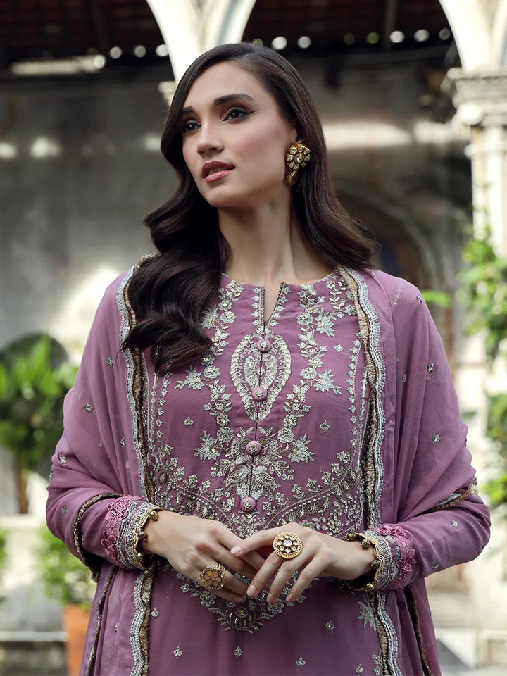 Salitex Women Embroidered Chiffon 3 Piece Suit UNS24CH006 - Summer Collection