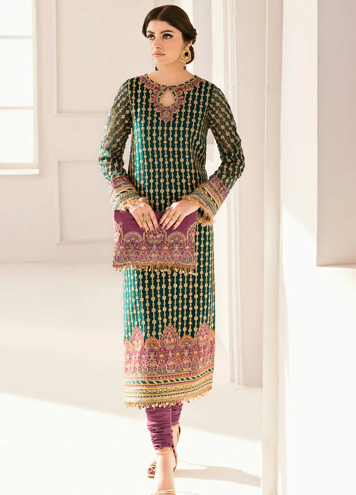 Chantelle by Baroque Unstitched Embroidered Chiffon 3 Piece Suit BQ26UFC BQU-CH11-D06 - Festive Collection