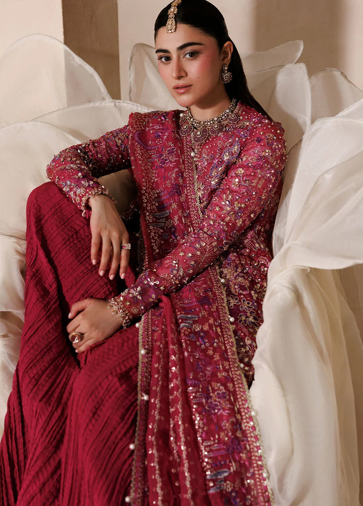 Sardinia Brides Unstitched Hand work Organza 3 Piece Suit SR26UB Rosannia 1808 - Wedding Collection