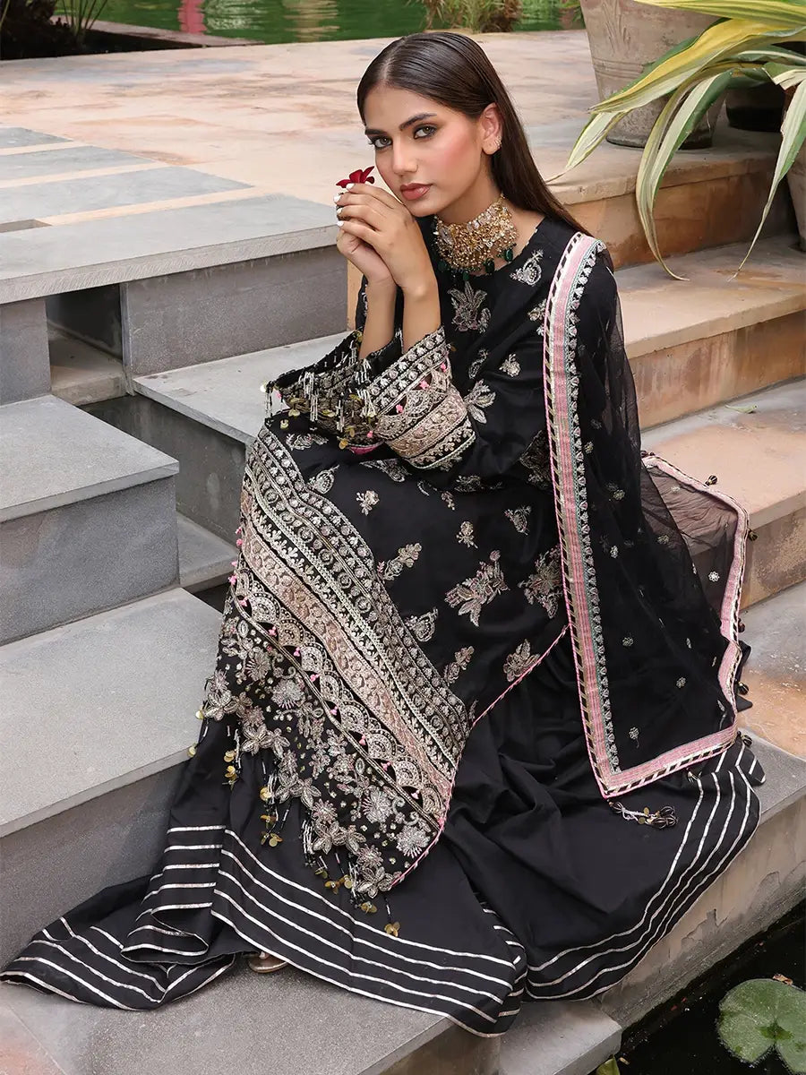 Salitex Women Embroidered Yarn Dyed 3 Piece Suit SUNS24NO006 - Summer Collection