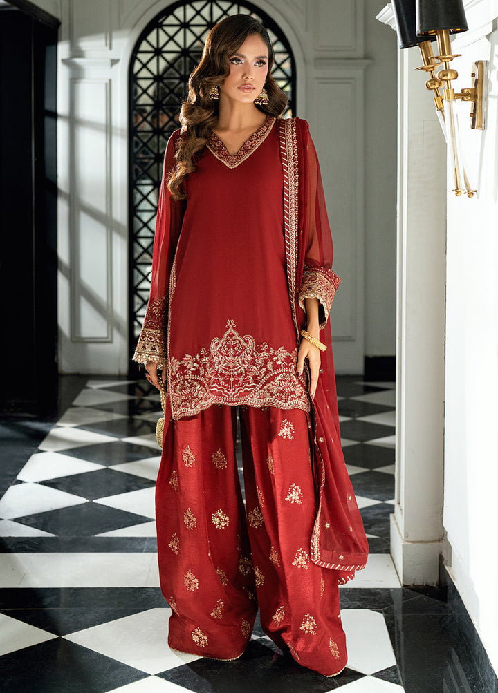 Maison d'or by Sahane RTW Embroidered Chiffon 3 Piece Suit CT 27009P Rue - Festive Collection