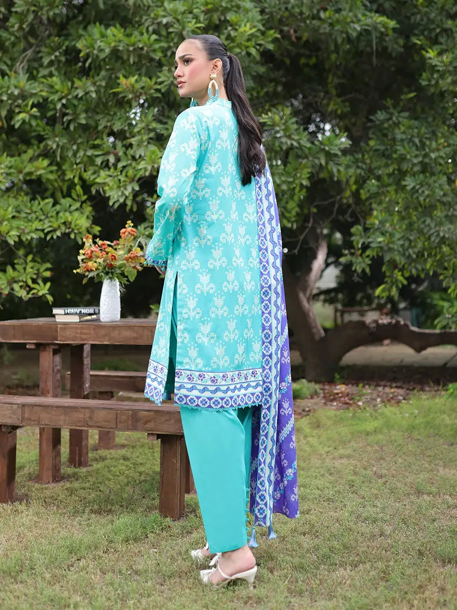 Salitex Women Embroidered Cambric 3 Piece Suit WUS3BS24IZ007 - Winter Collection