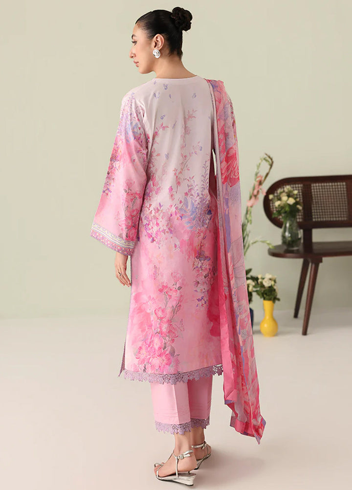 Rosette by Roheenaz Unstitched Lawn Embroidered 3 Piece Suit RNZ26UR Petal Whispers-2A - Summer Collection