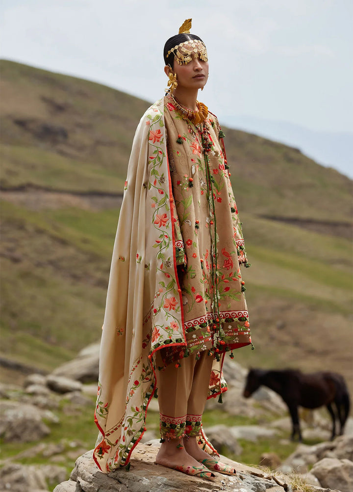 Kashmee Legacy by Elan Unstitched Embroidered Jacquard Lawn 3 Piece Suit EL26ULKL Zérin EL26-12B - Festive Collection