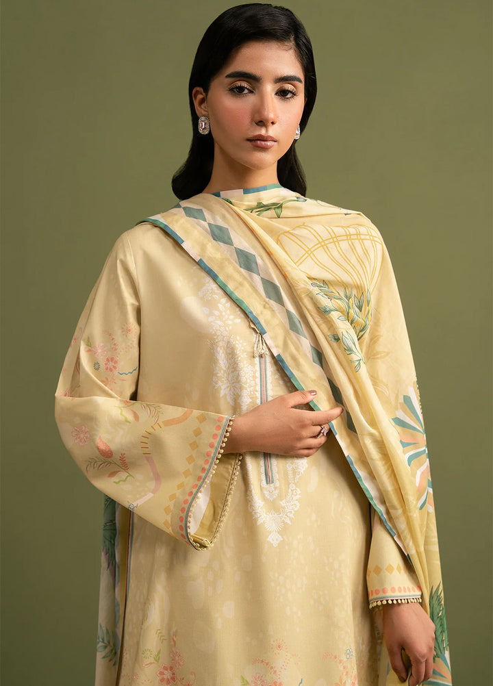 Afsanah by Seran Unstitched Embroidered Lawn 3 Piece Suit SN26UAL D-6 Sina - Summer Collection