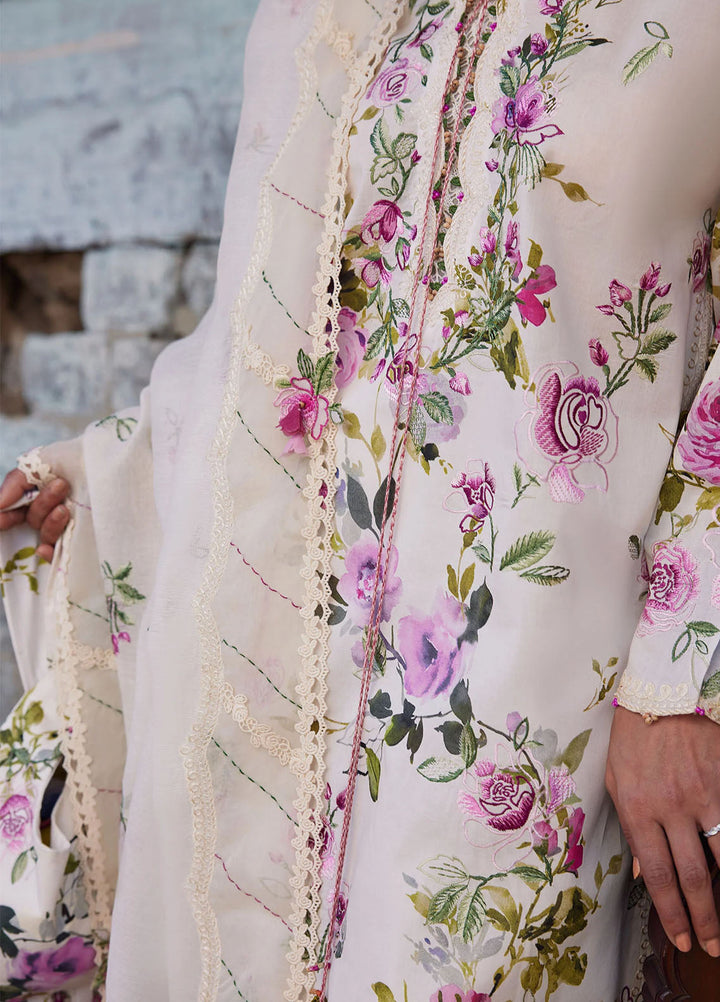 Meili by Zaha Unstitched Embroidered Lawn 3 Piece Suit ZK26UML ZL26-11B - Festive Collection
