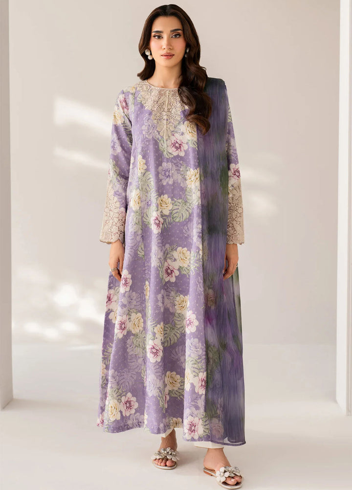 Xenia Formals Unstitched Embroidered Lawn 3 Piece Suit XE26ULS D-01 Rouvi - Summer Collection