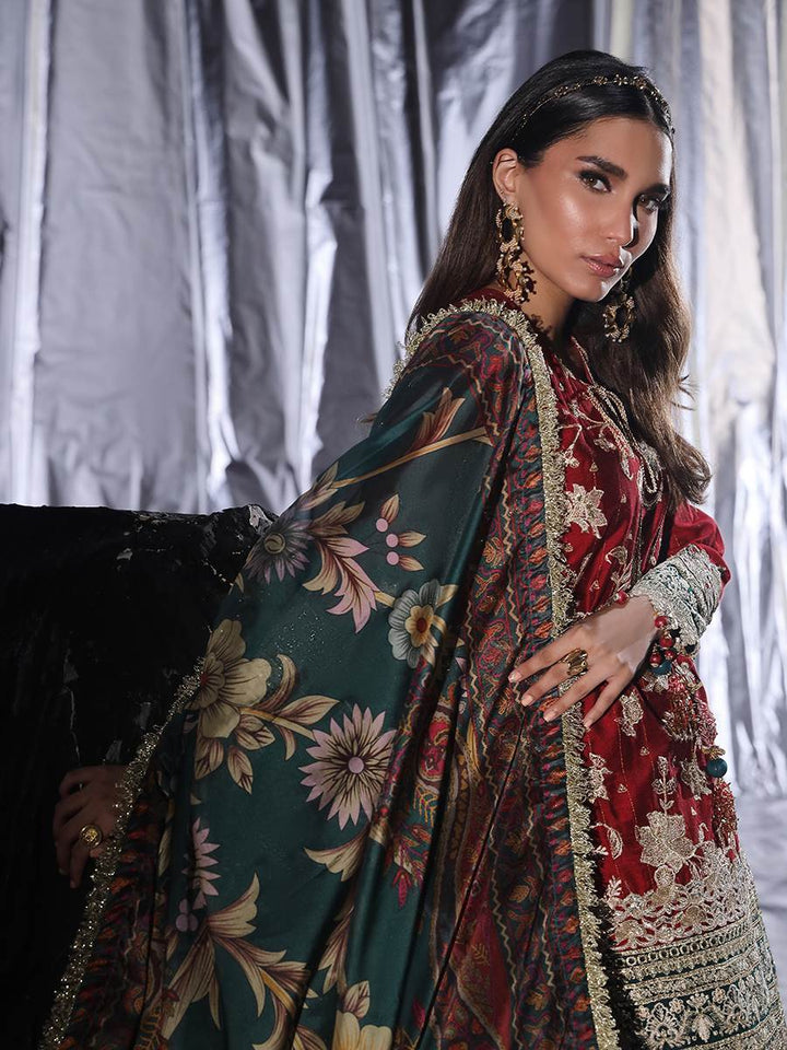 Salitex Women Unstitched Embroidered Yarn 3 Piece Suit WUS3LS24RO010 - Festive Collection