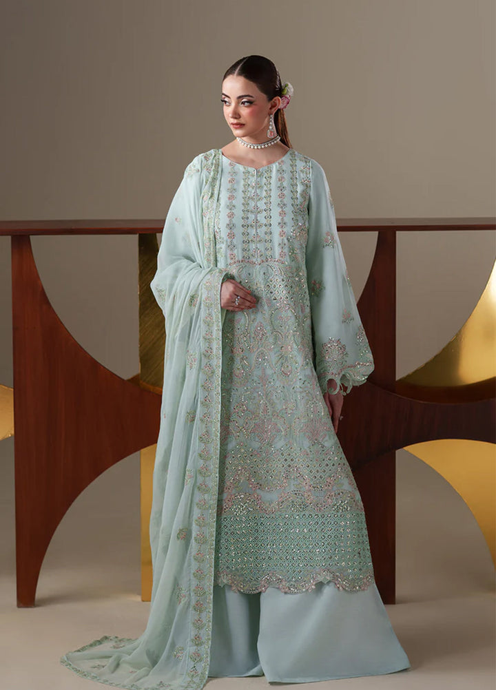 Nouvelle by Emaan Adeel Unstitched Embroidered Chiffon 3 Piece Suit EA26UNC Orla - Festive Collection