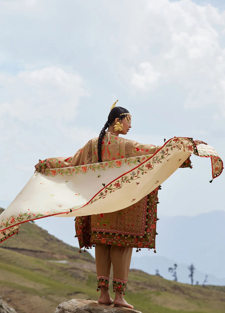 Kashmee Legacy by Elan Unstitched Embroidered Jacquard Lawn 3 Piece Suit EL26ULKL Zérin EL26-12B - Festive Collection