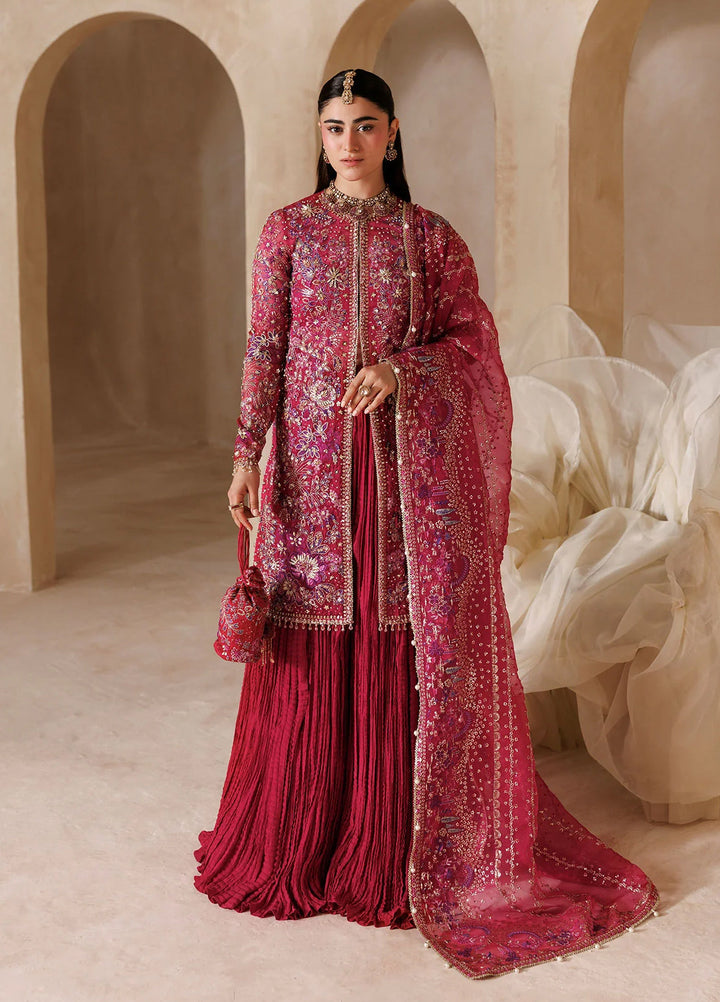 Sardinia Brides Unstitched Hand work Organza 3 Piece Suit SR26UB Rosannia 1808 - Wedding Collection