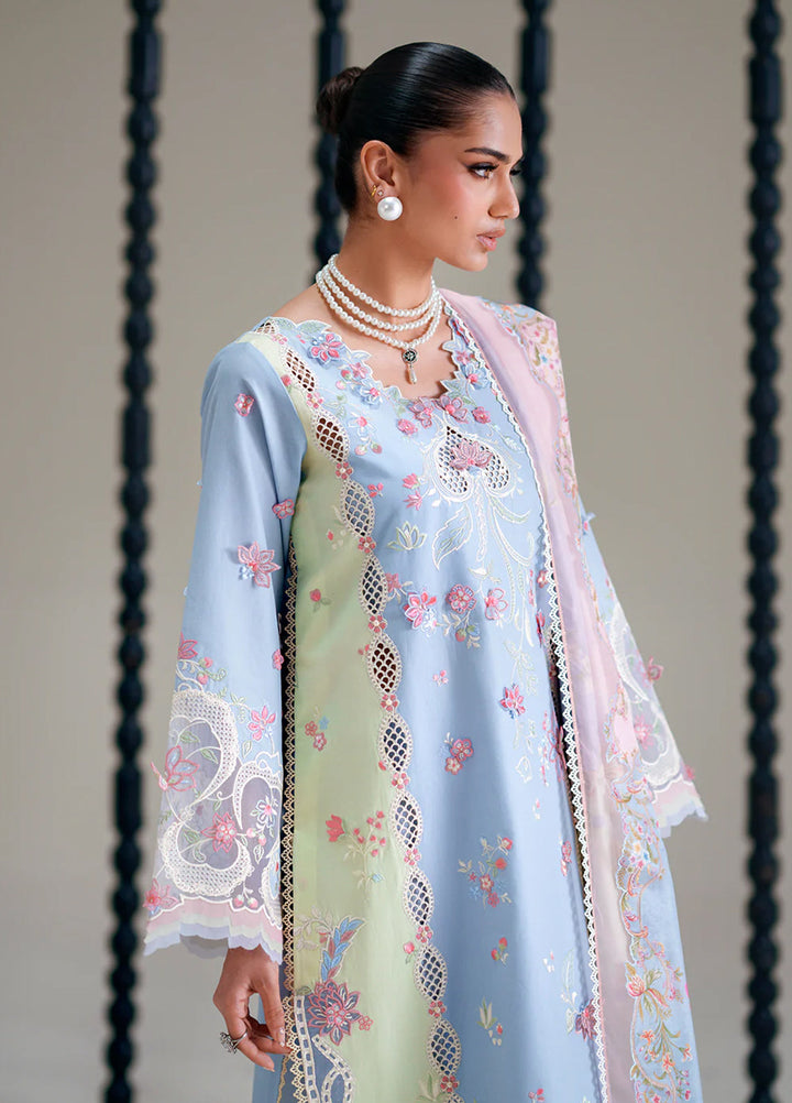 Amour by Bin Ilyas Unstitched Embroidered Lawn 3 Piece Suit BI26ULA 184B - Festive Collection
