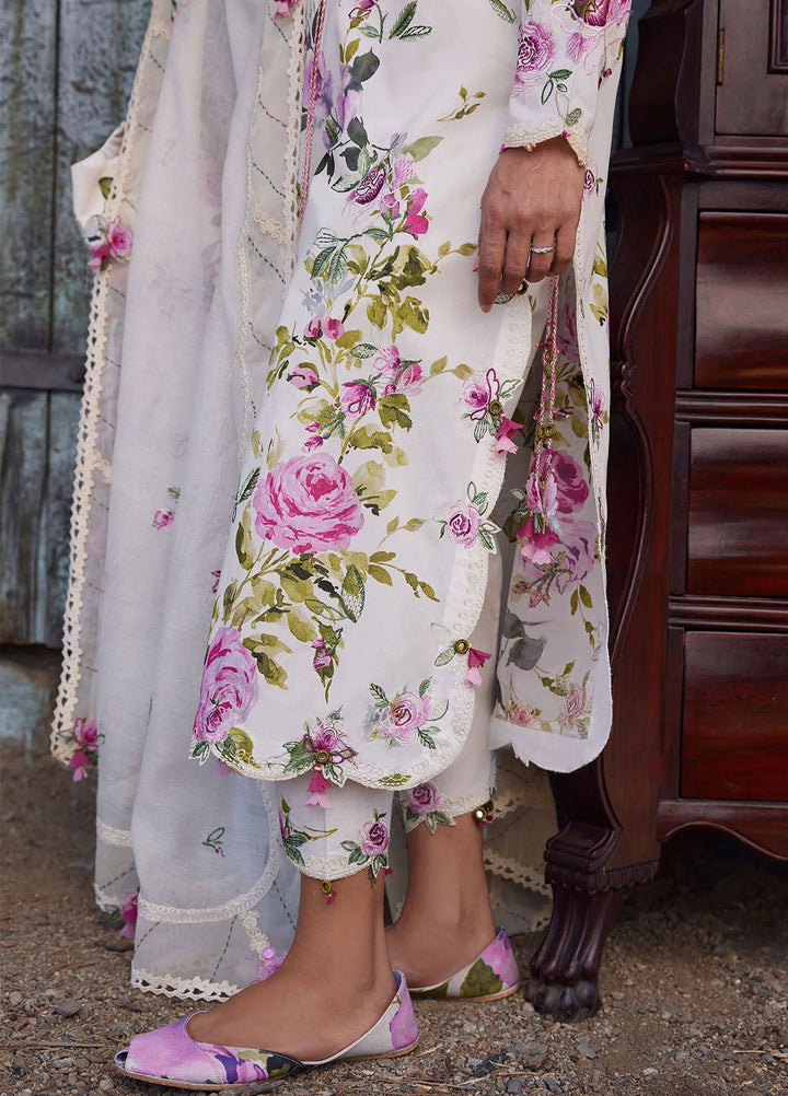 Meili by Zaha Unstitched Embroidered Lawn 3 Piece Suit ZK26UML ZL26-11B - Festive Collection